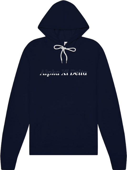 Alpha Xi Delta Stitched Outline Hoodies