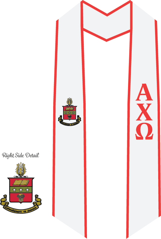 Alpha Chi Omega Graduation Stoles