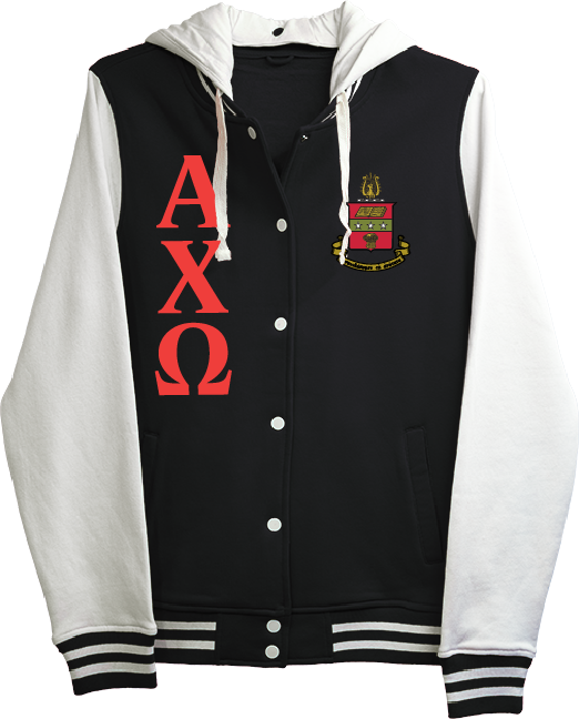Alpha Chi Omega Varsity Hooded Sweatshirt