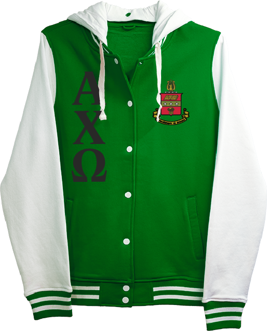 Alpha Chi Omega Varsity Hooded Sweatshirt