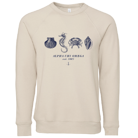 Alpha Chi Omega Nautical Graphic Crewnecks