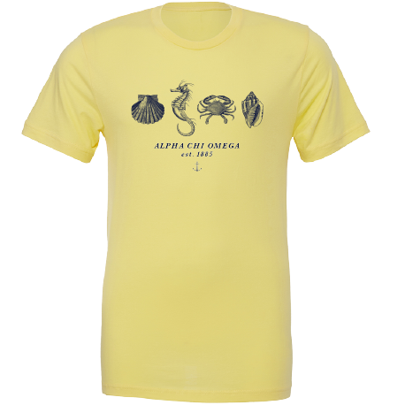 Alpha Chi Omega Nautical Graphic T-Shirts