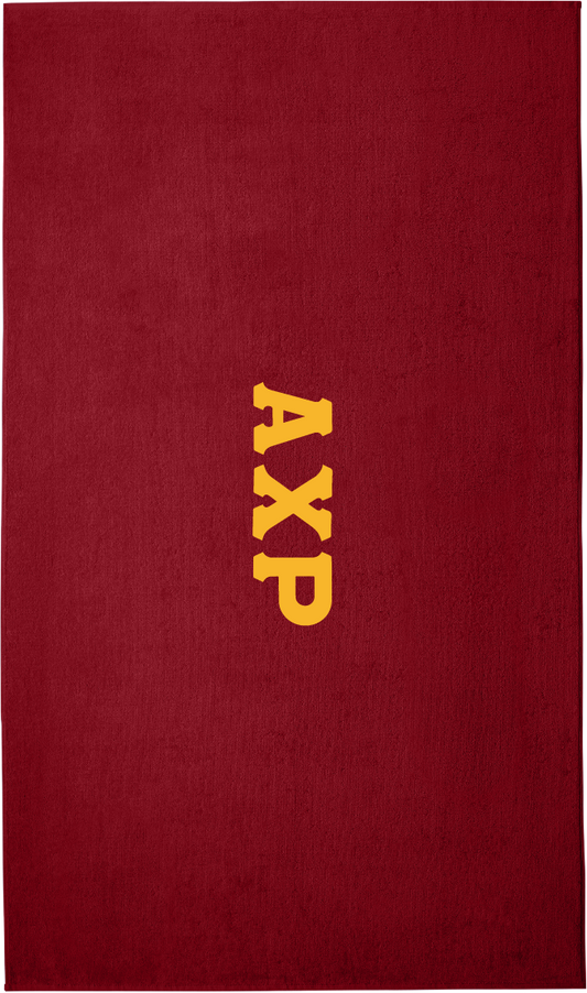 Alpha Chi Rho Lettered Beach Towels