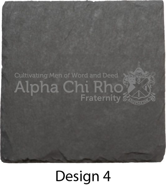 Alpha Chi Rho Stone Coasters - 4-Pack