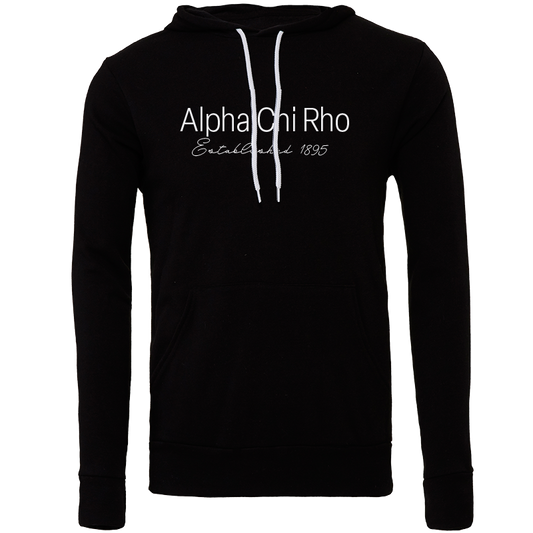 Alpha Chi Rho Embroidered Printed Name Hooded Sweatshirts