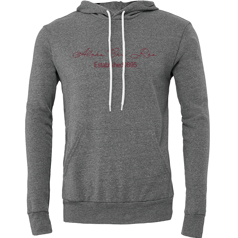 Alpha Chi Rho Embroidered Scripted Name Hooded Sweatshirts