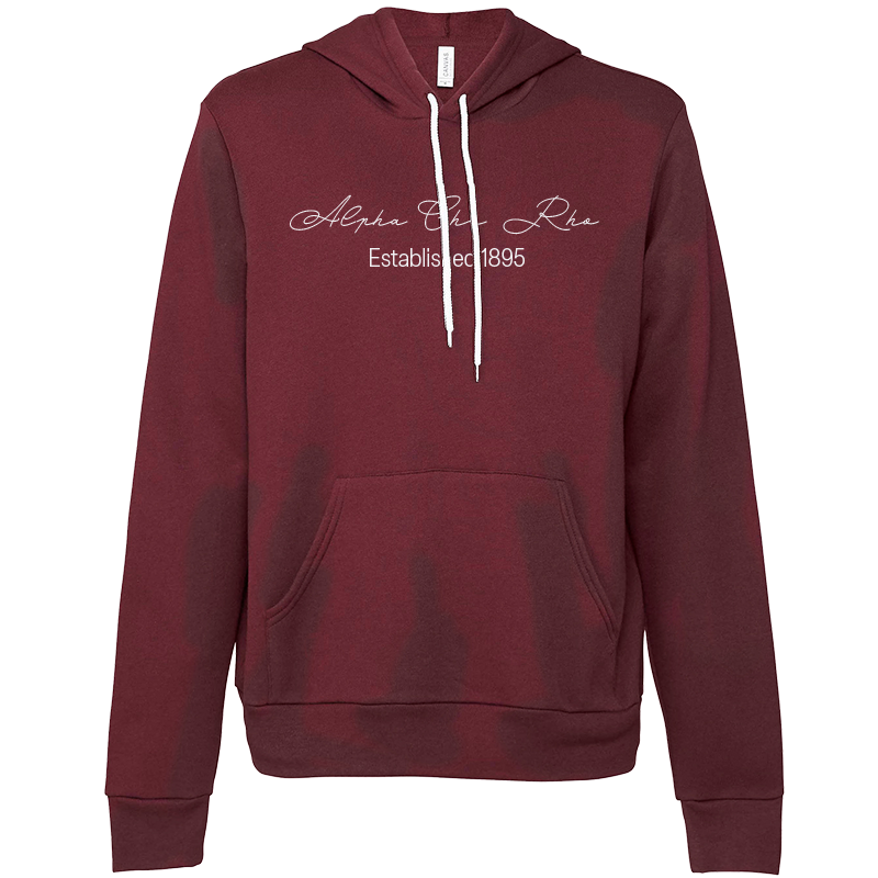 Alpha Chi Rho Embroidered Scripted Name Hooded Sweatshirts
