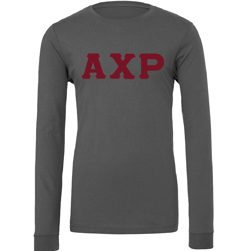 Alpha Chi Rho Lettered Long Sleeve T-Shirts