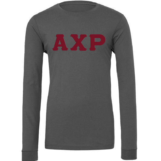 Alpha Chi Rho Lettered Long Sleeve T-Shirts