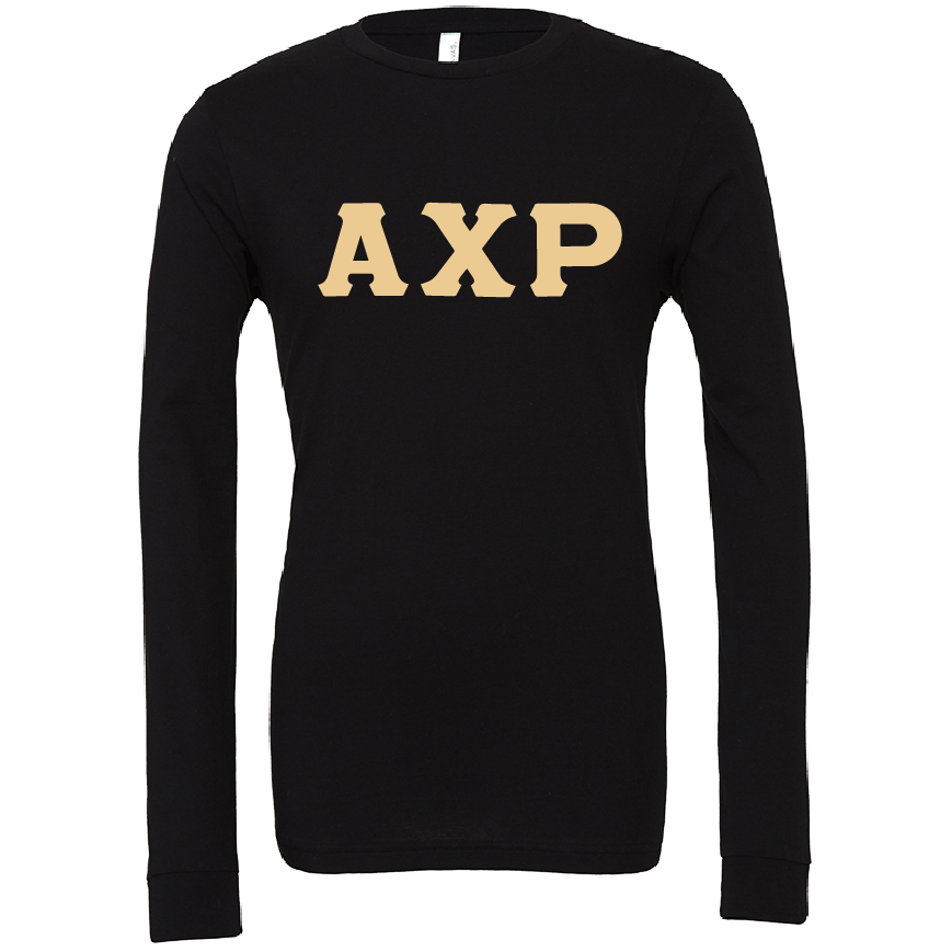 Alpha Chi Rho Lettered Long Sleeve T-Shirts