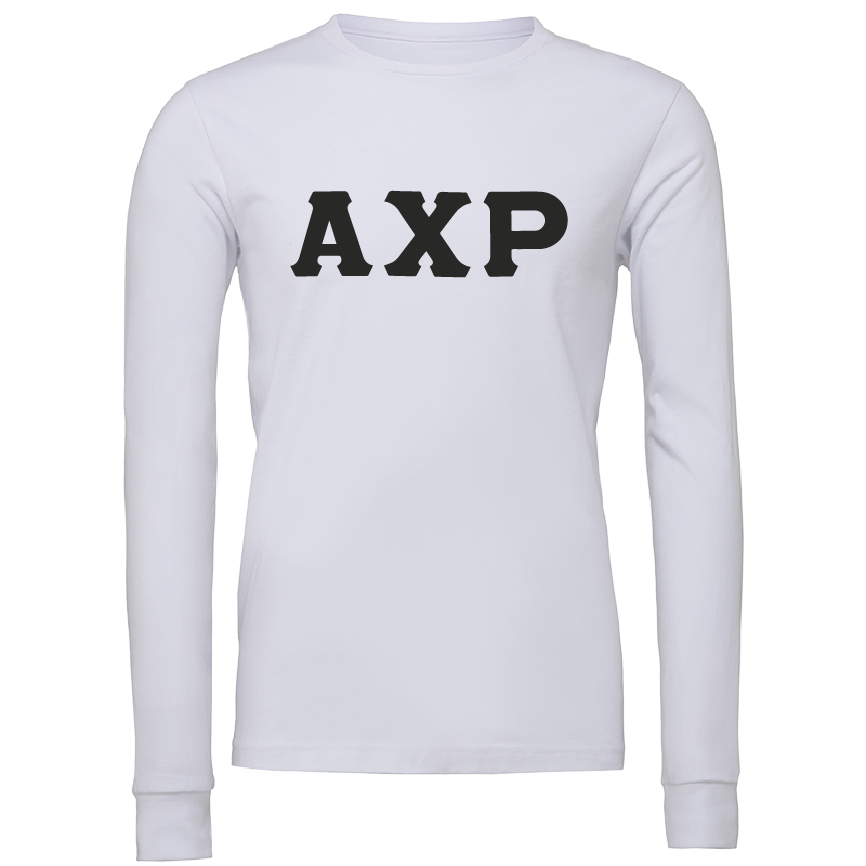 Alpha Chi Rho Lettered Long Sleeve T-Shirts