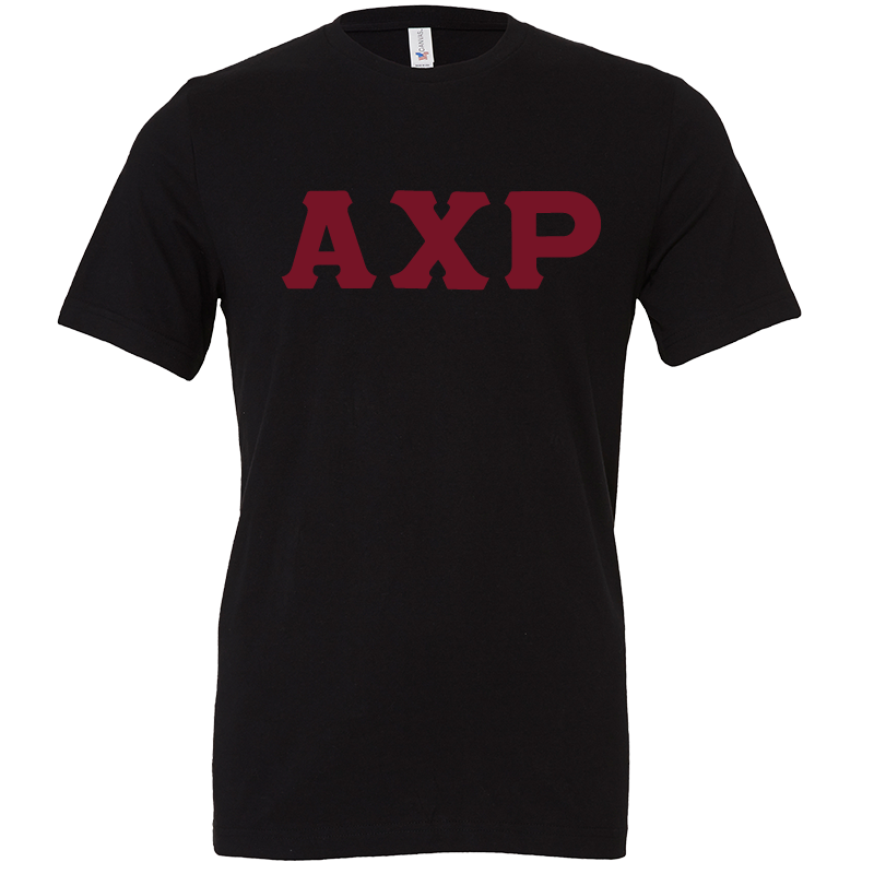Alpha Chi Rho Lettered Short Sleeve T-Shirts