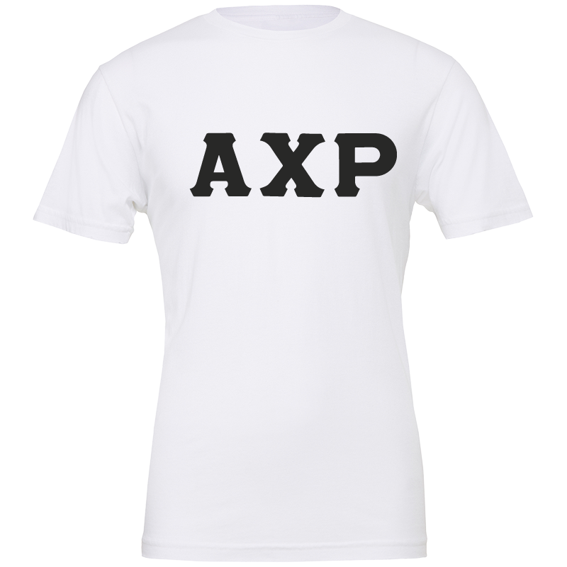 Alpha Chi Rho Lettered Short Sleeve T-Shirts