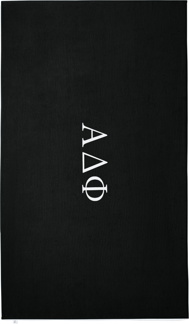 Alpha Delta Phi Lettered Beach Towels