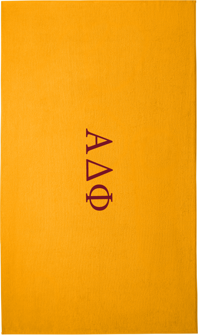 Alpha Delta Phi Lettered Beach Towels