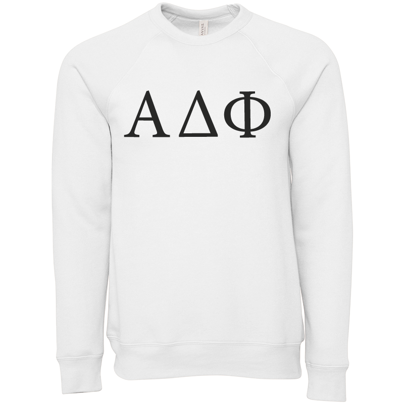 Alpha Delta Phi Lettered Crewneck Sweatshirts