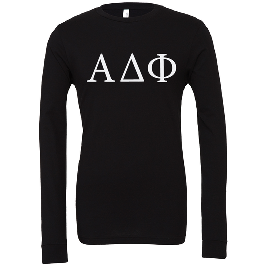 Alpha Delta Phi Lettered Long Sleeve T-Shirts