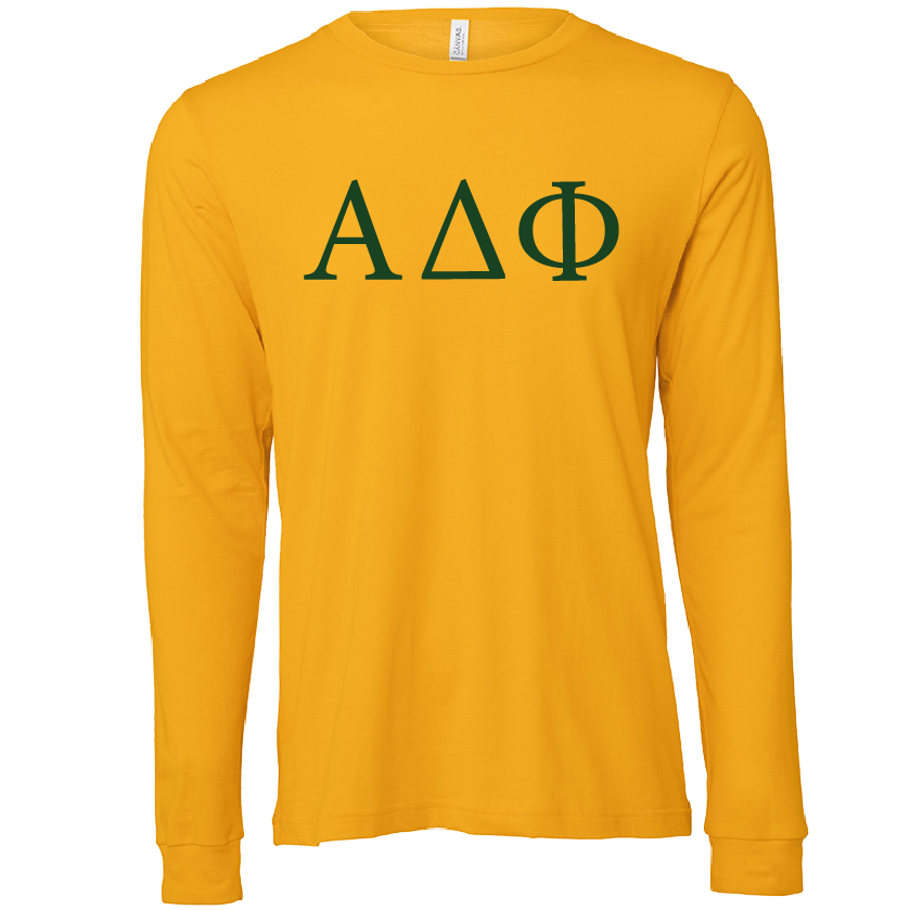 Alpha Delta Phi Lettered Long Sleeve T-Shirts