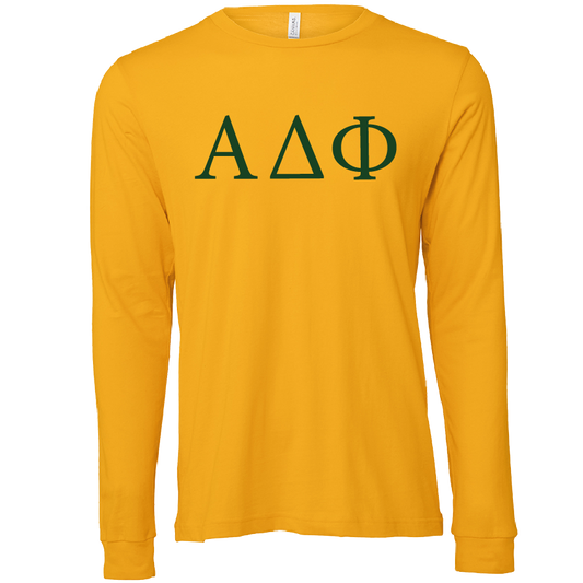 Alpha Delta Phi Lettered Long Sleeve T-Shirts