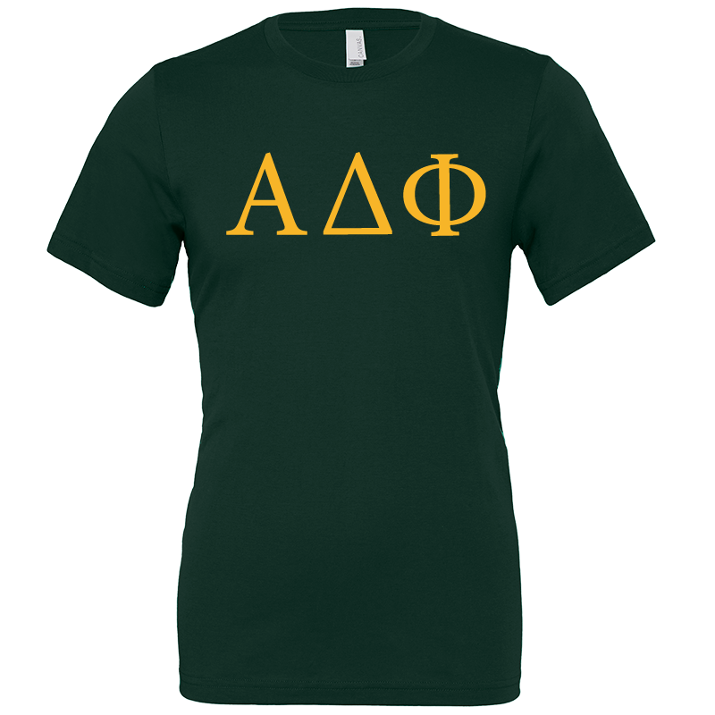 Alpha Delta Phi Lettered Short Sleeve T-Shirts