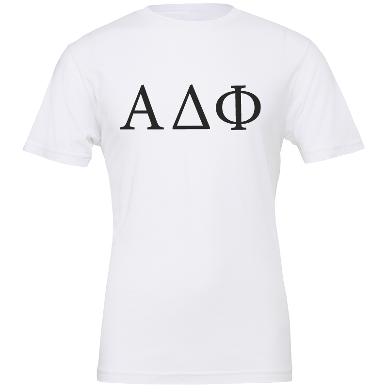 Alpha Delta Phi Lettered Short Sleeve T-Shirts