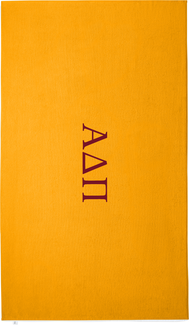 Alpha Delta Pi Lettered Beach Towels