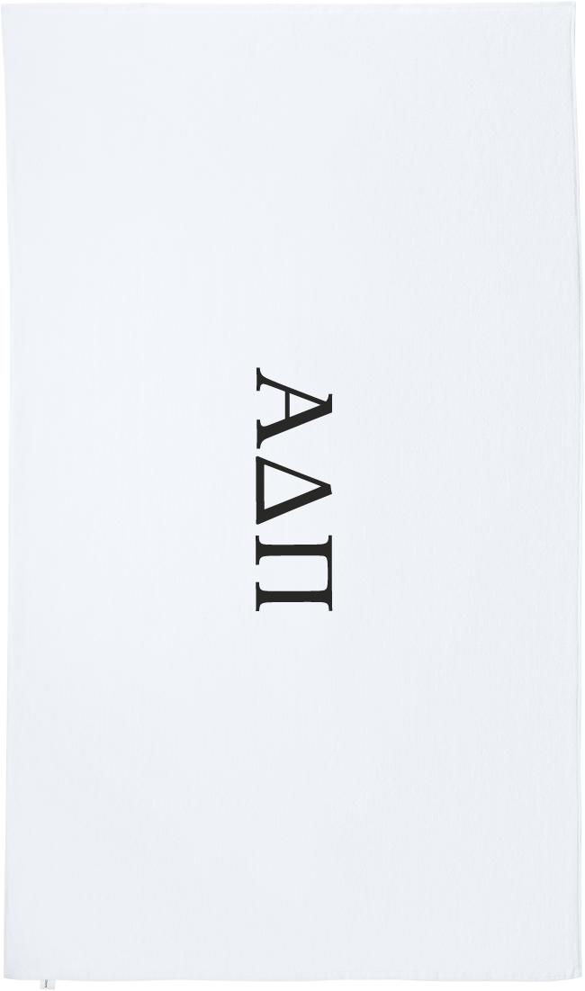 Alpha Delta Pi Lettered Beach Towels