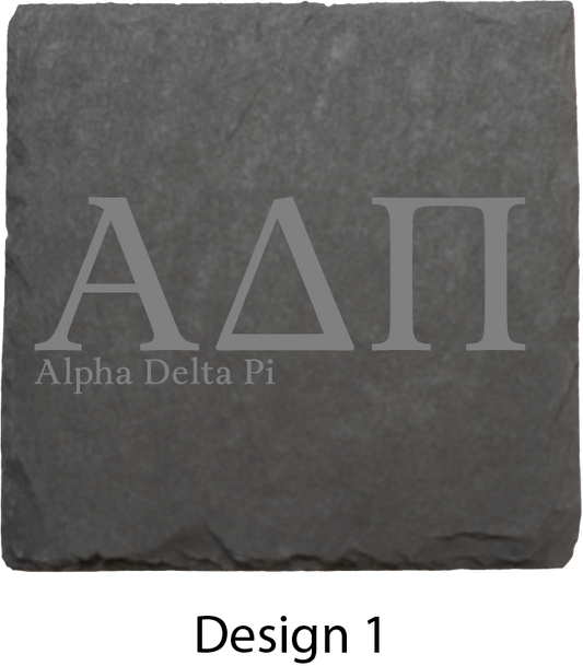Alpha Delta Phi Stone Coasters - 4-Pack