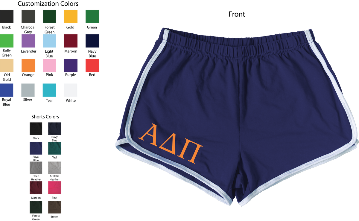 Alpha Delta Pi Lettered Women's Shorts