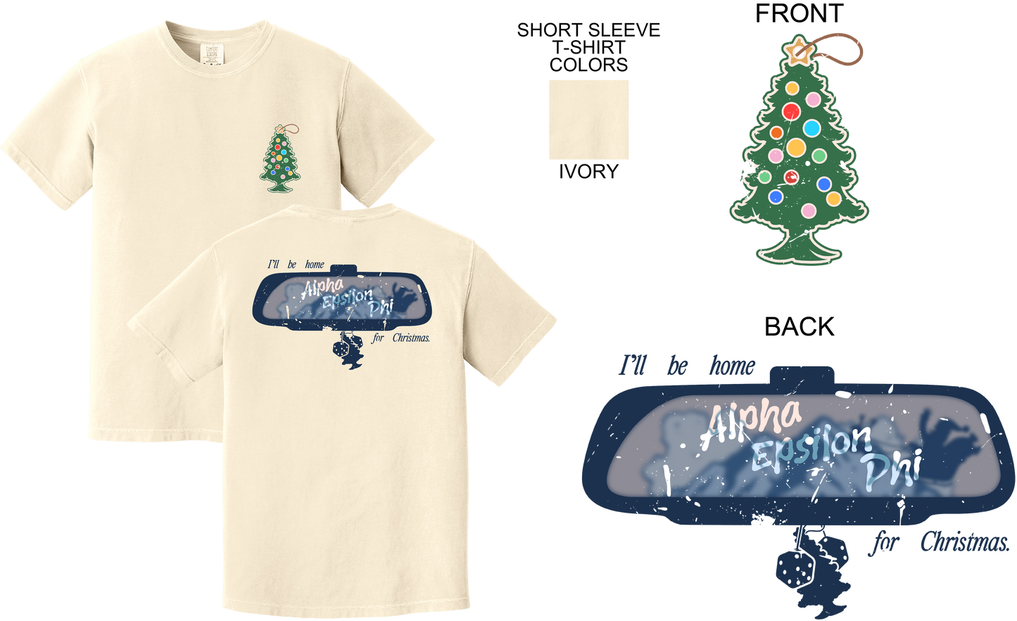 Alpha Epsilon Phi Holiday Road Trip Graphic Tee