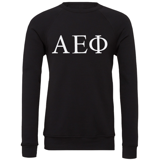 Alpha Epsilon Phi Lettered Crewneck Sweatshirts