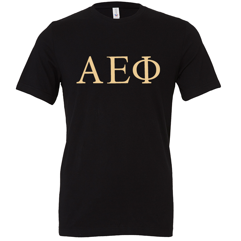 Alpha Epsilon Phi Lettered Short Sleeve T-Shirts