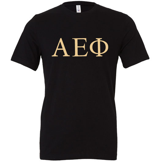 Alpha Epsilon Phi Lettered Short Sleeve T-Shirts
