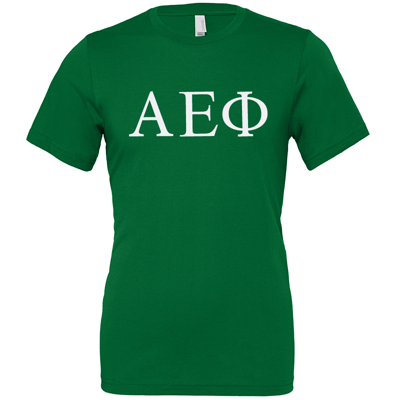 Alpha Epsilon Phi Lettered Short Sleeve T-Shirts