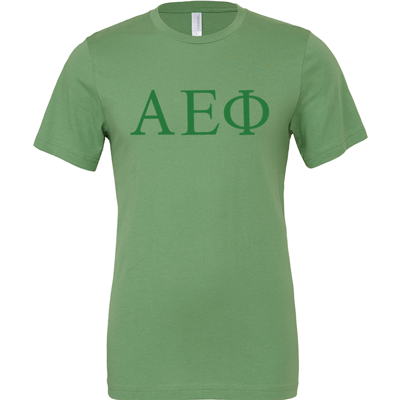 Alpha Epsilon Phi Lettered Short Sleeve T-Shirts