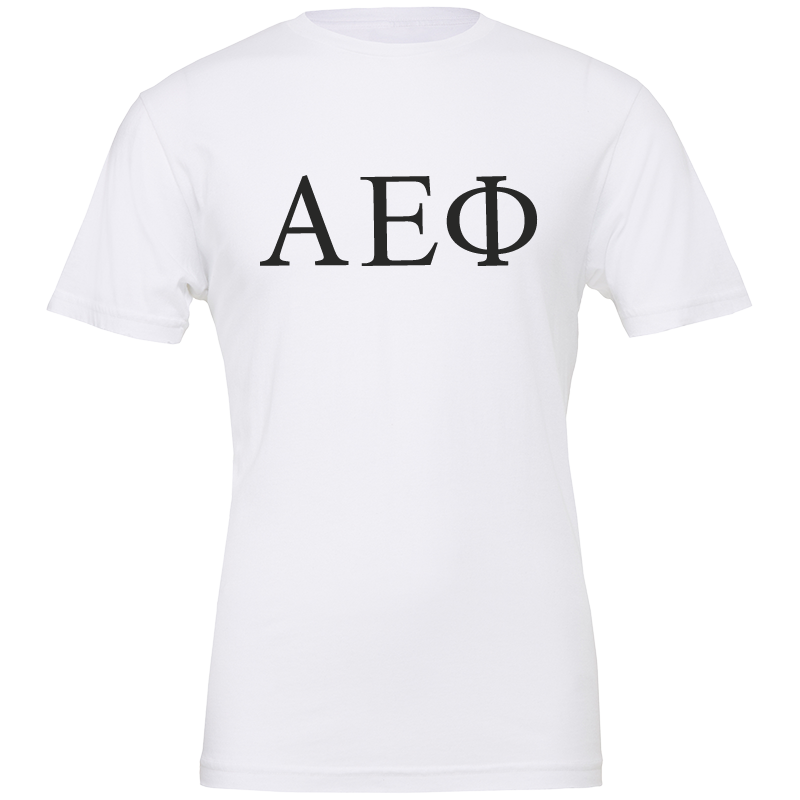 Alpha Epsilon Phi Lettered Short Sleeve T-Shirts