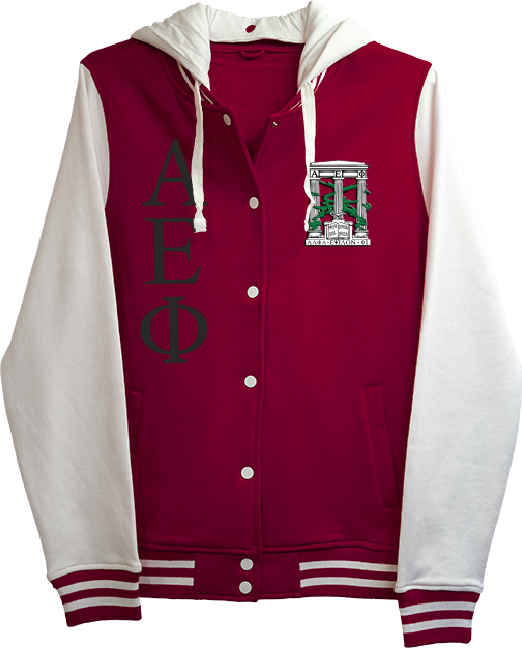 Alpha Epsilon Phi Varsity Hooded Sweatshirt