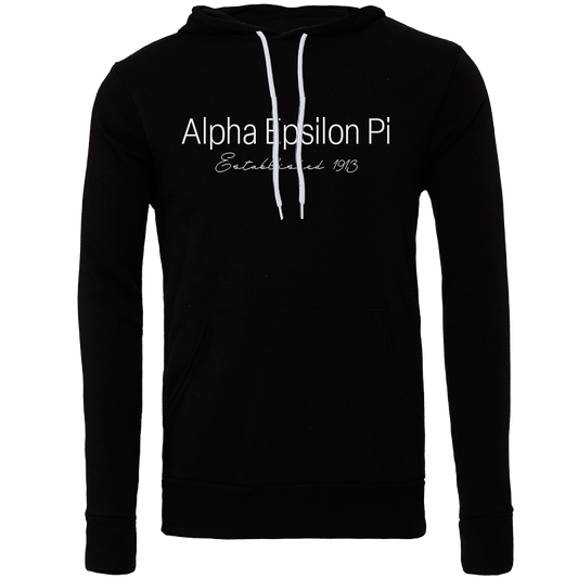 Alpha Epsilon Pi Embroidered Printed Name Hooded Sweatshirts