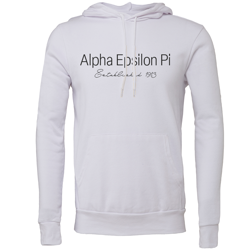Alpha Epsilon Pi Embroidered Printed Name Hooded Sweatshirts
