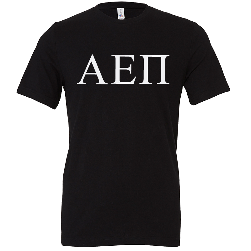 Alpha Epsilon Pi Lettered Short Sleeve T-Shirts