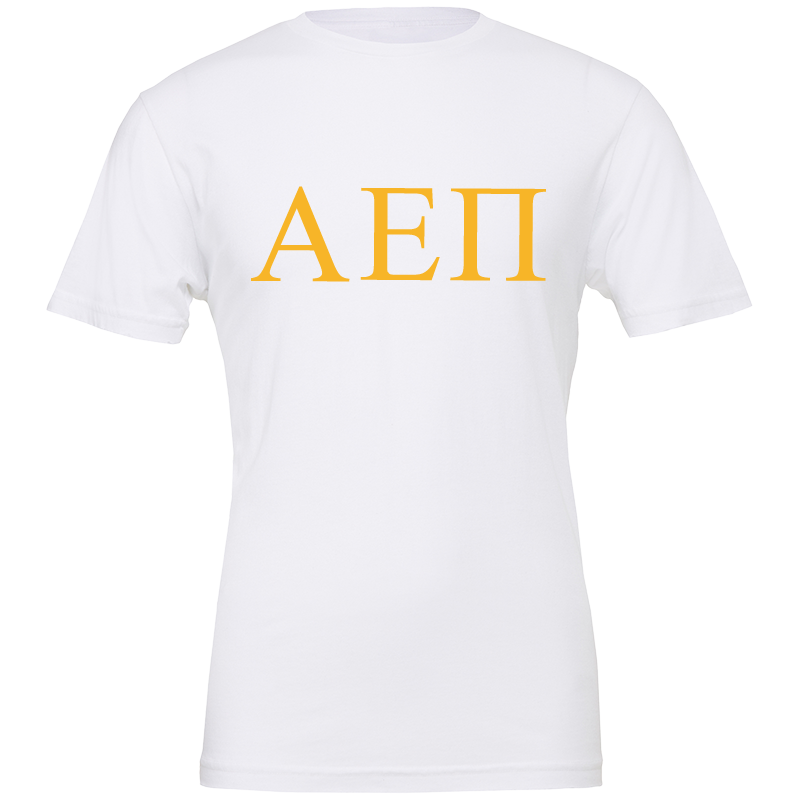 Alpha Epsilon Pi Lettered Short Sleeve T-Shirts