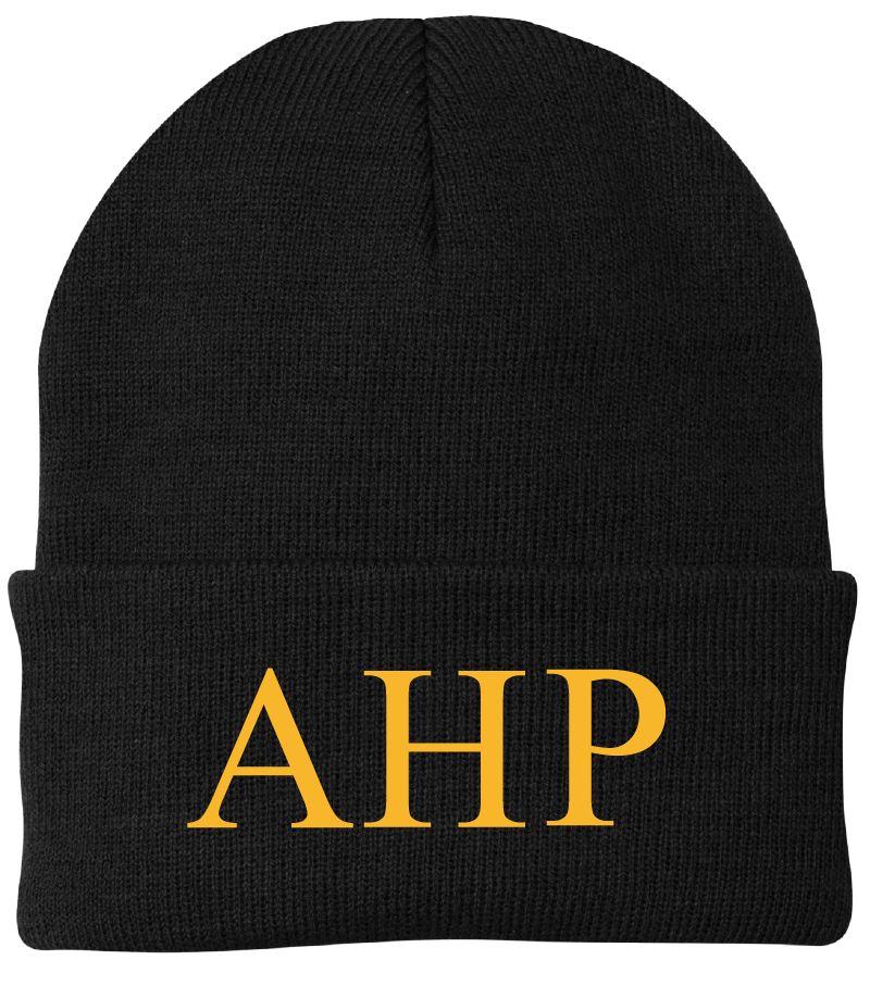 Alpha Eta Rho Lettered Beanies