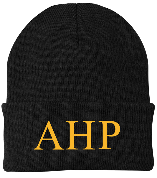 Alpha Eta Rho Lettered Beanies