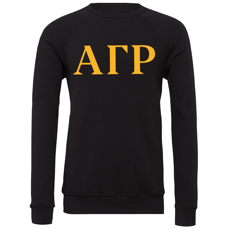 Alpha Gamma Rho Lettered Crewneck Sweatshirts