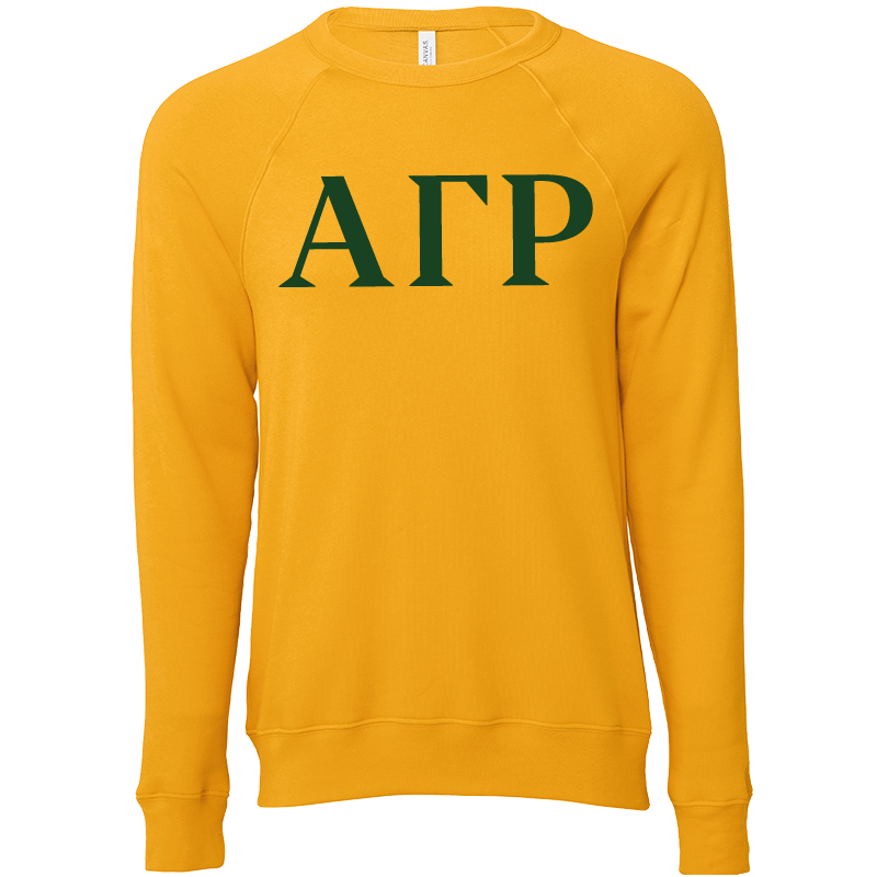 Alpha Gamma Rho Lettered Crewneck Sweatshirts