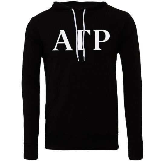 Alpha Gamma Rho Lettered Hooded Sweatshirts