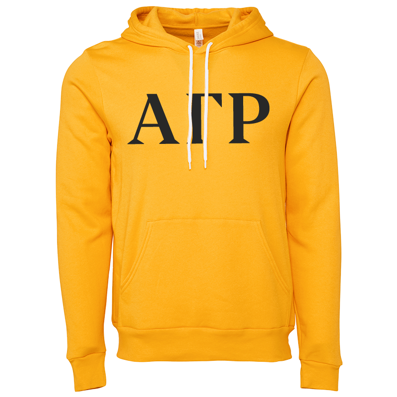 Alpha Gamma Rho Lettered Hooded Sweatshirts