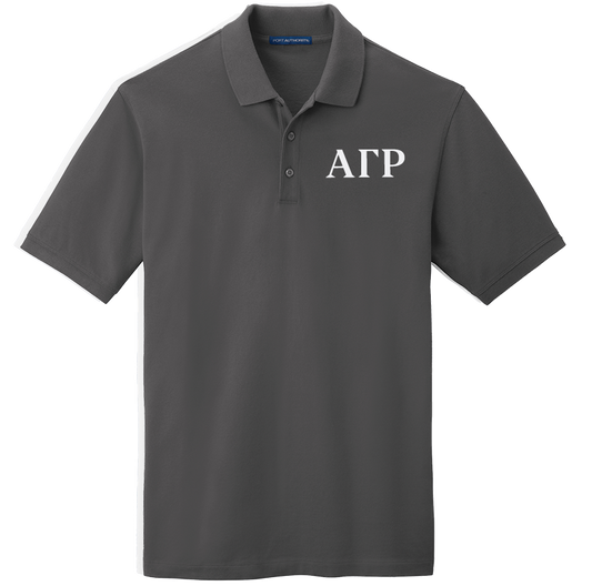 Alpha Gamma Rho Men's Embroidered Polo Shirt