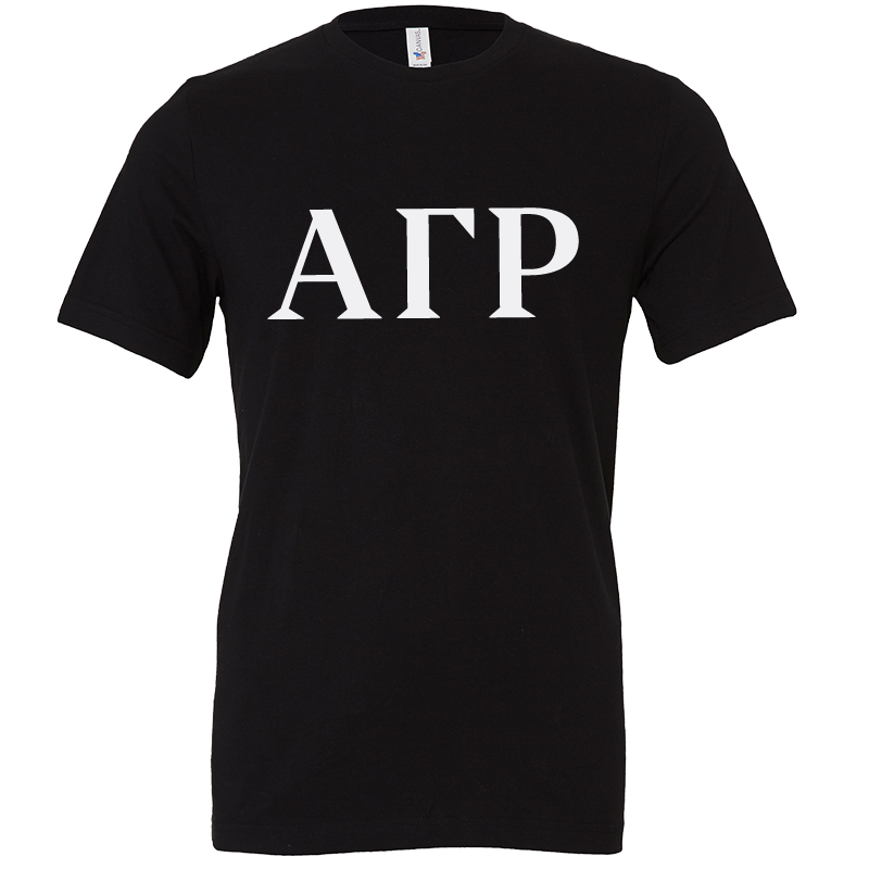Alpha Gamma Rho Lettered Short Sleeve T-Shirts