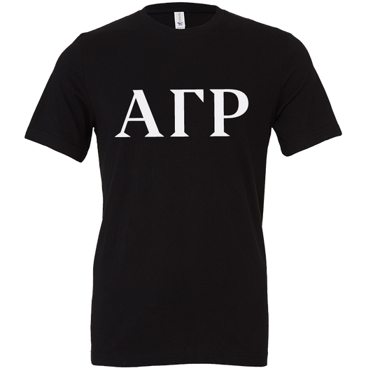 Alpha Gamma Rho Lettered Short Sleeve T-Shirts